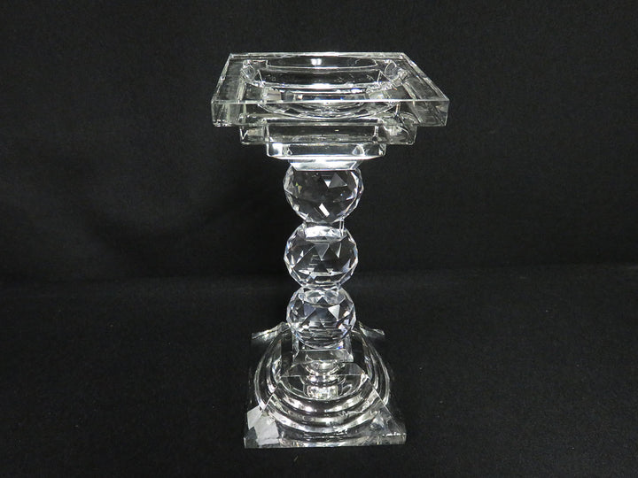 Faceted Glass Candleholder