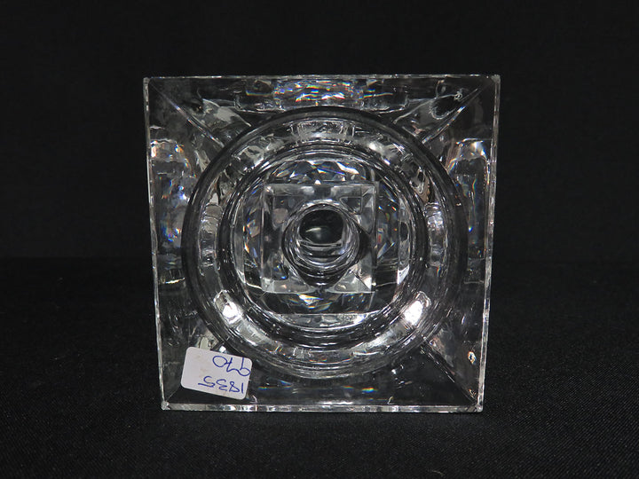Faceted Glass Candleholder