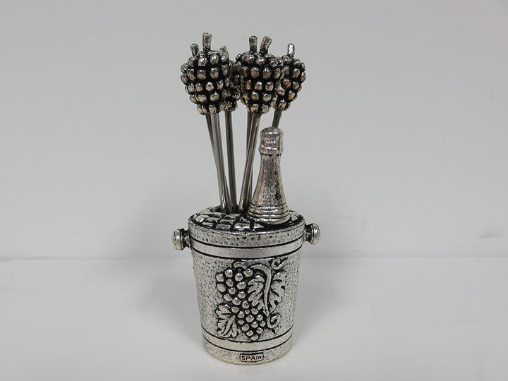 Ganz Cocktail Picks and Holder