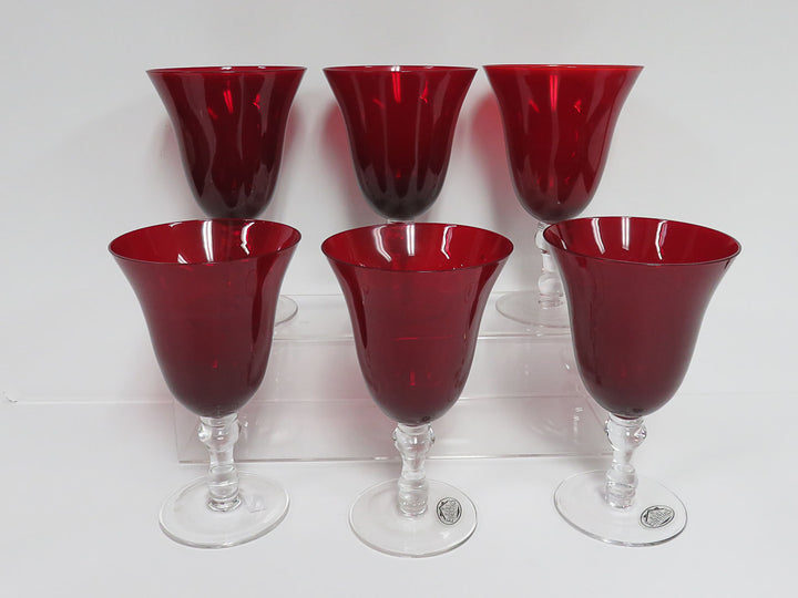 Ruby Water Goblets