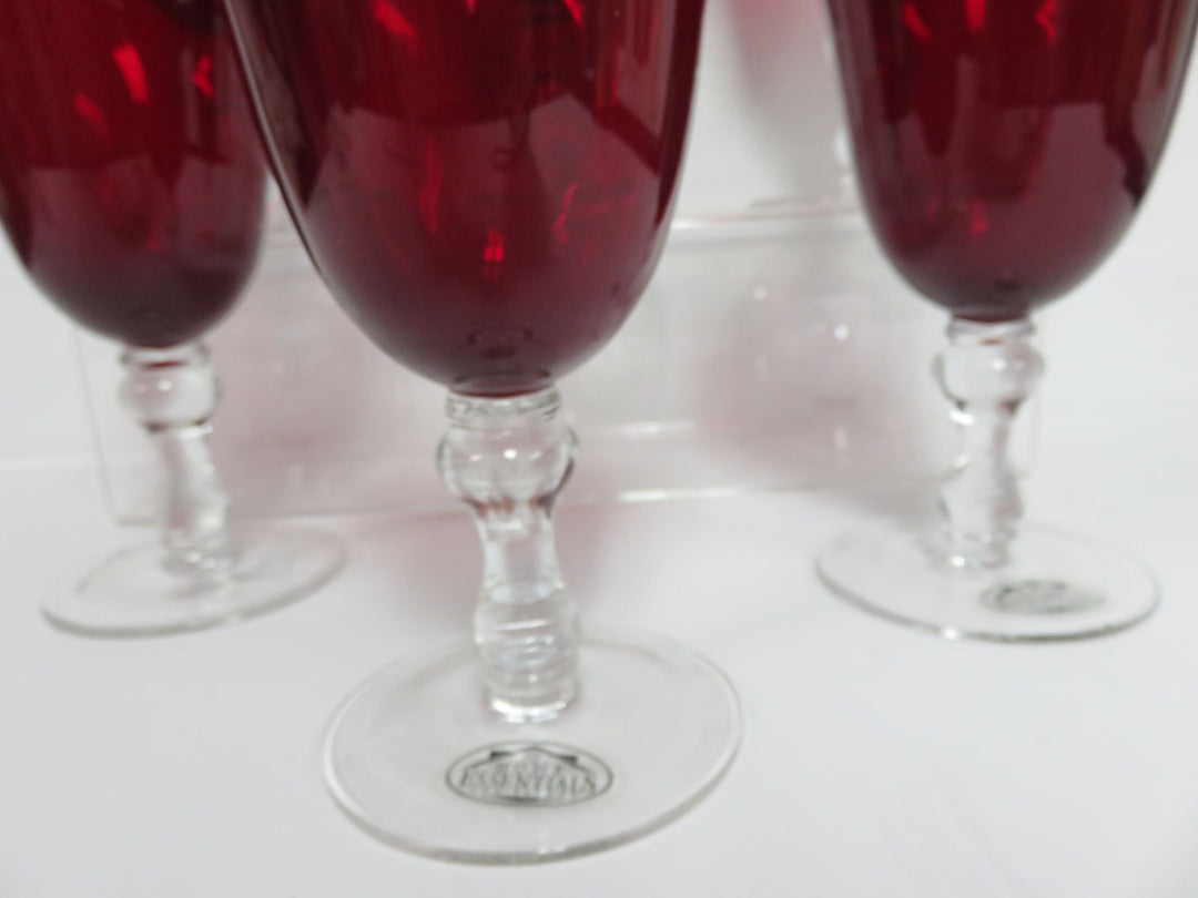 Ruby Water Goblets