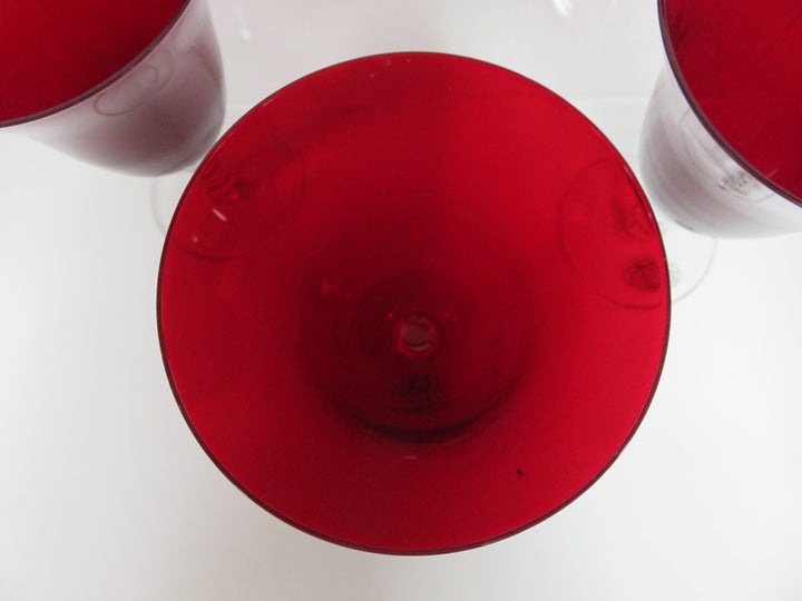 Ruby Water Goblets