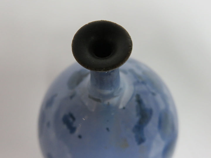 Blue Crystalline Vase