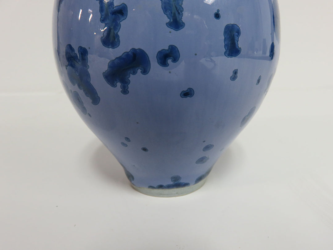 Blue Crystalline Vase