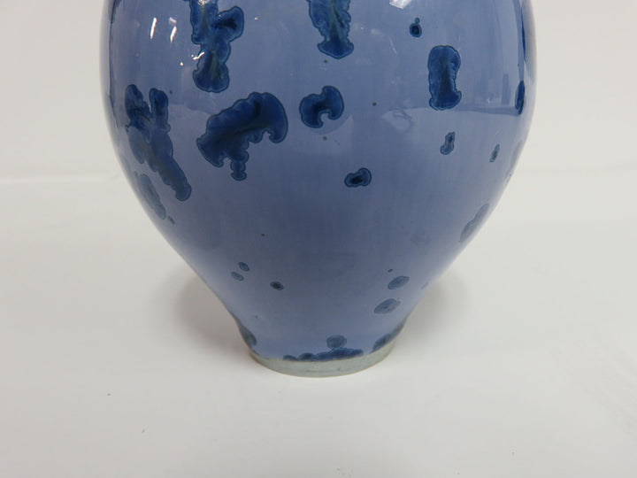 Blue Crystalline Vase