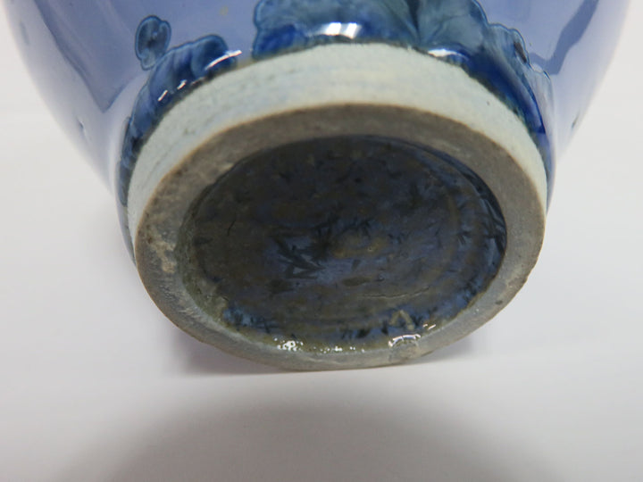 Blue Crystalline Vase