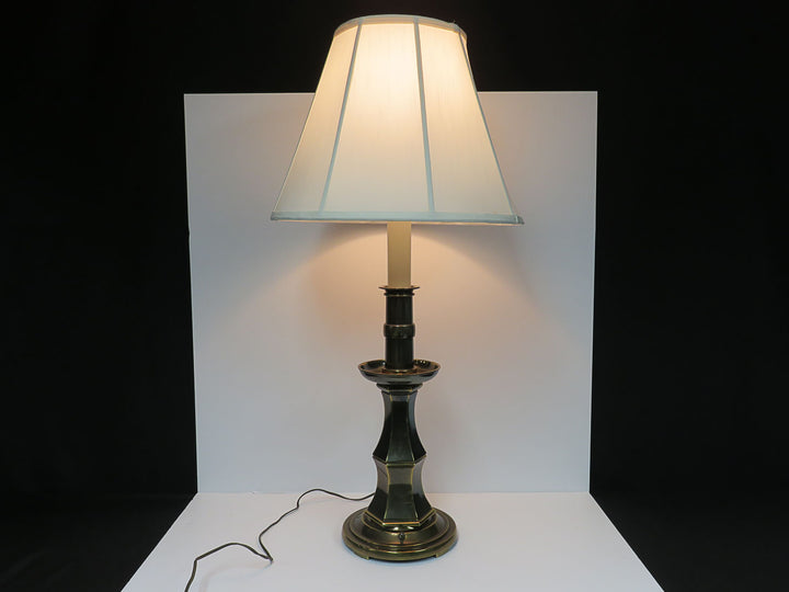 Antiqued Tall Brass Lamp