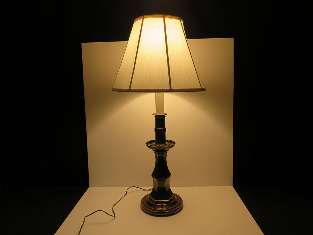 Antiqued Tall Brass Lamp