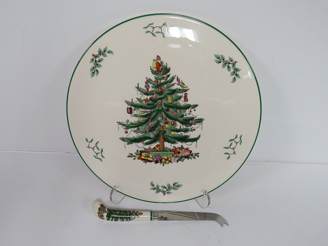 Spode Christmas Tree Cheese Set