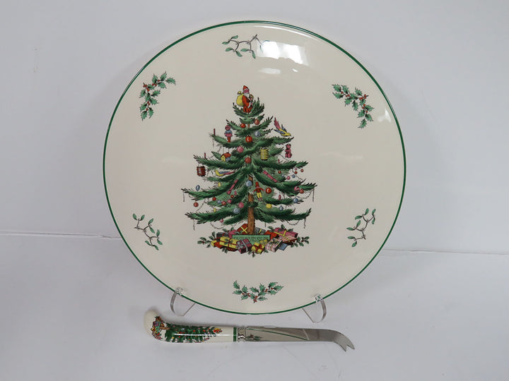 Spode Christmas Tree Cheese Set