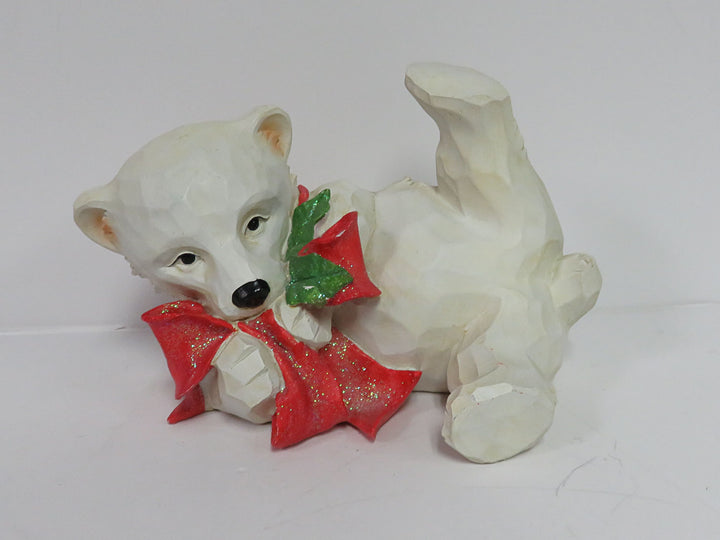Holiday Polar Bear Figurine