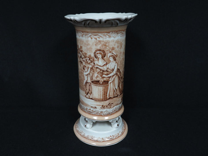 Romantic Transferware Vase