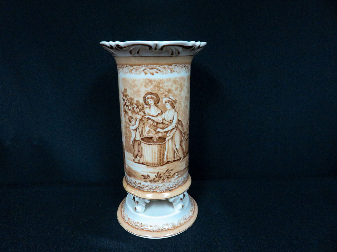 Romantic Transferware Vase