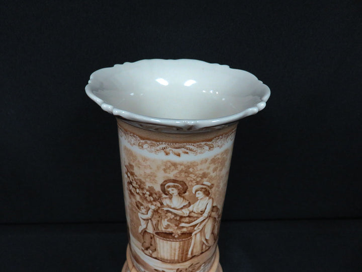 Romantic Transferware Vase