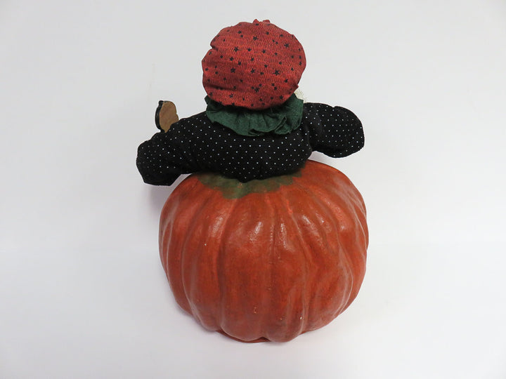 Vintage Halloween Pumpkin Lady