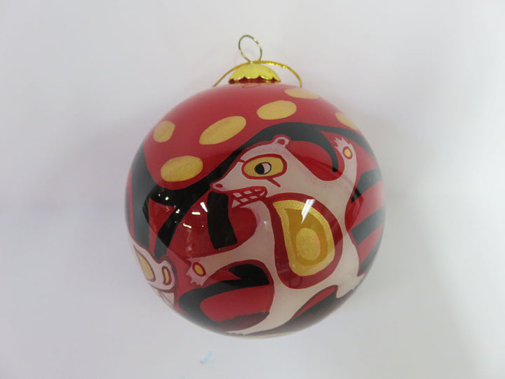 Mouth Blown / Reverse Painted Ornament