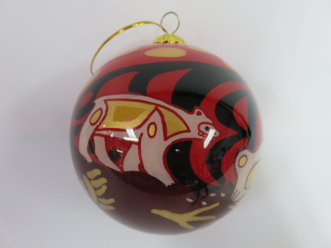 Mouth Blown / Reverse Painted Ornament