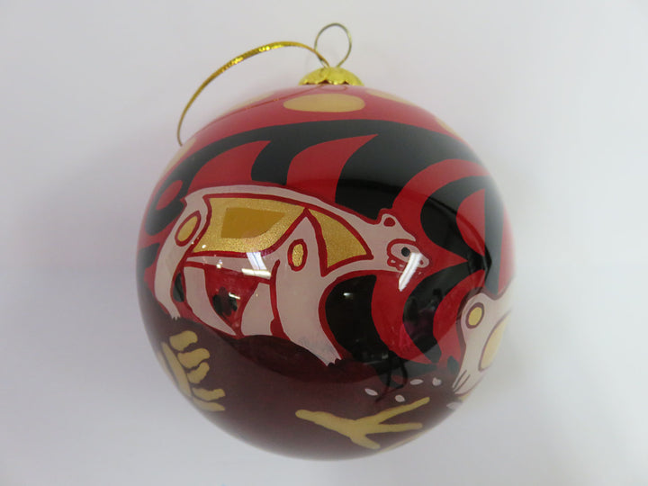 Mouth Blown / Reverse Painted Ornament