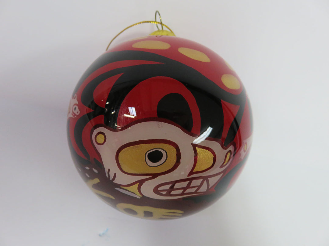 Mouth Blown / Reverse Painted Ornament