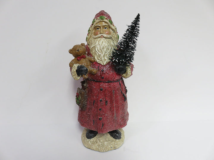 Glittered Santa Figurine