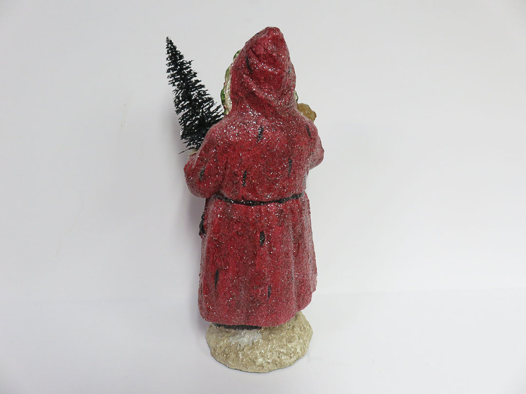 Glittered Santa Figurine