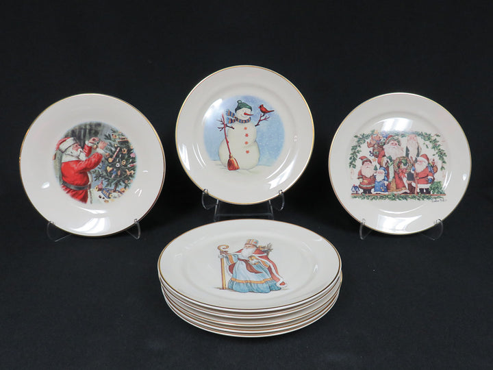 Pickard Christmas Dessert Plates