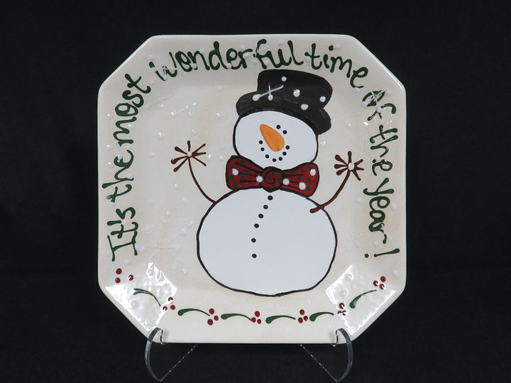 Expressly Yours Snowman Platter