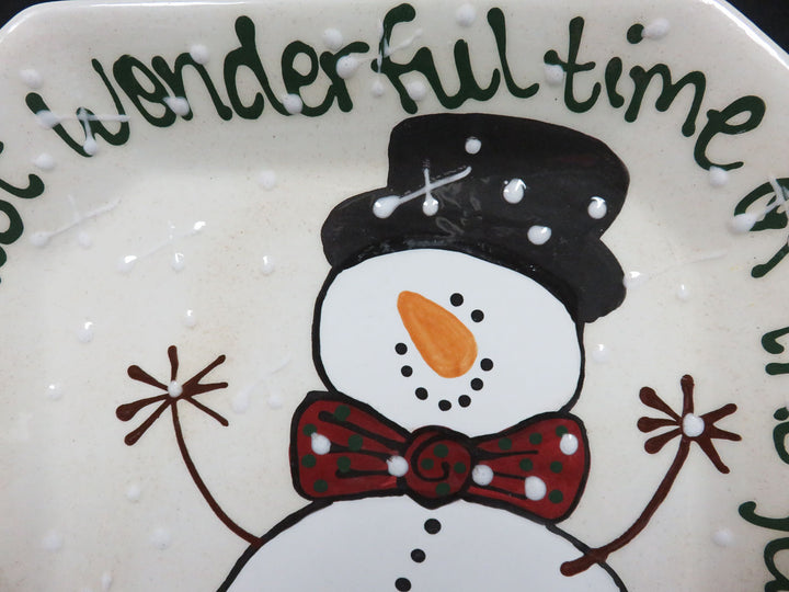Expressly Yours Snowman Platter