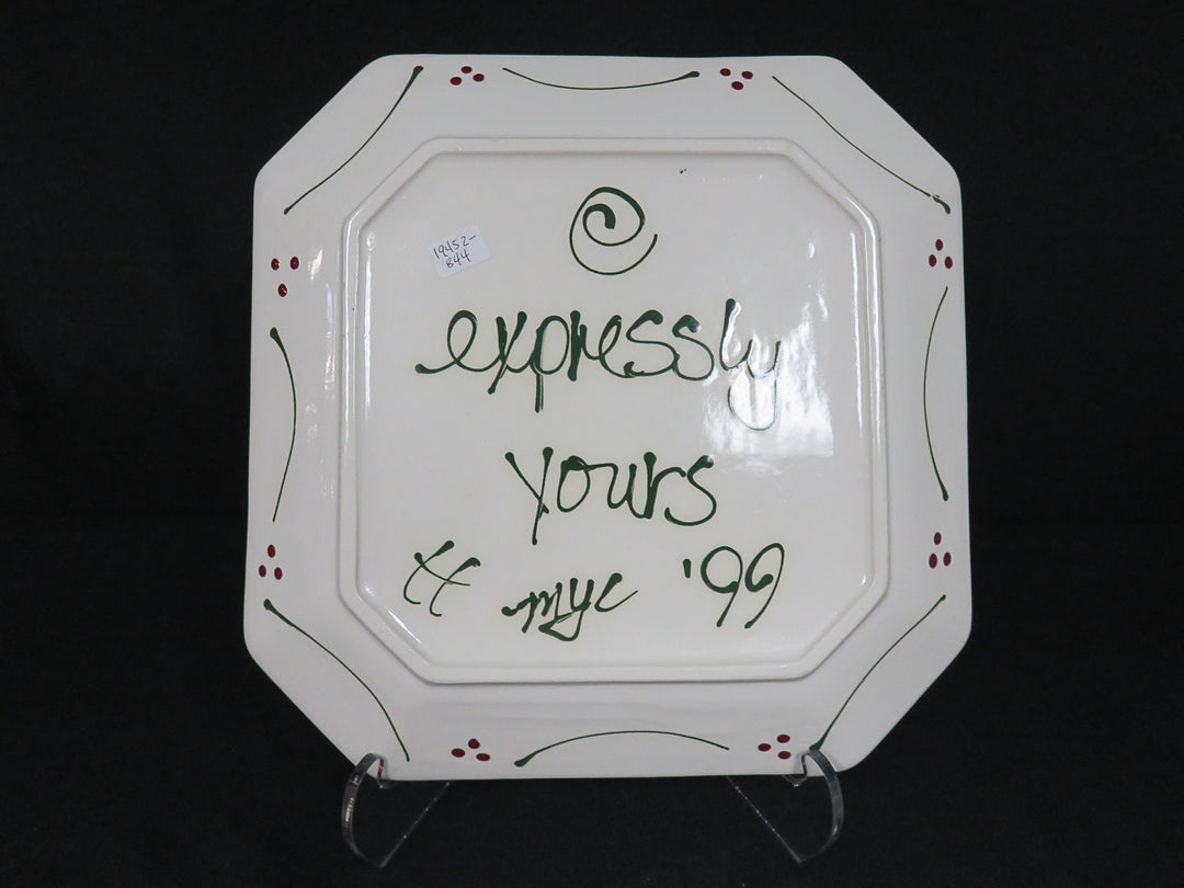 Expressly Yours Snowman Platter