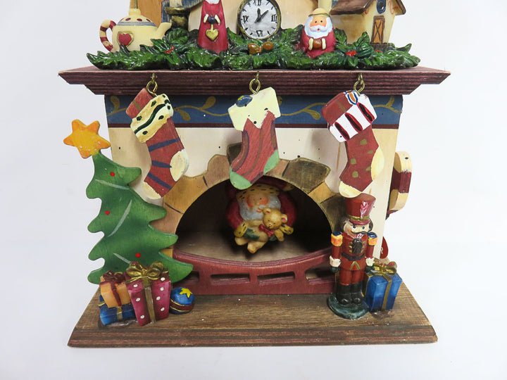 Santa in a Chimney Music Box
