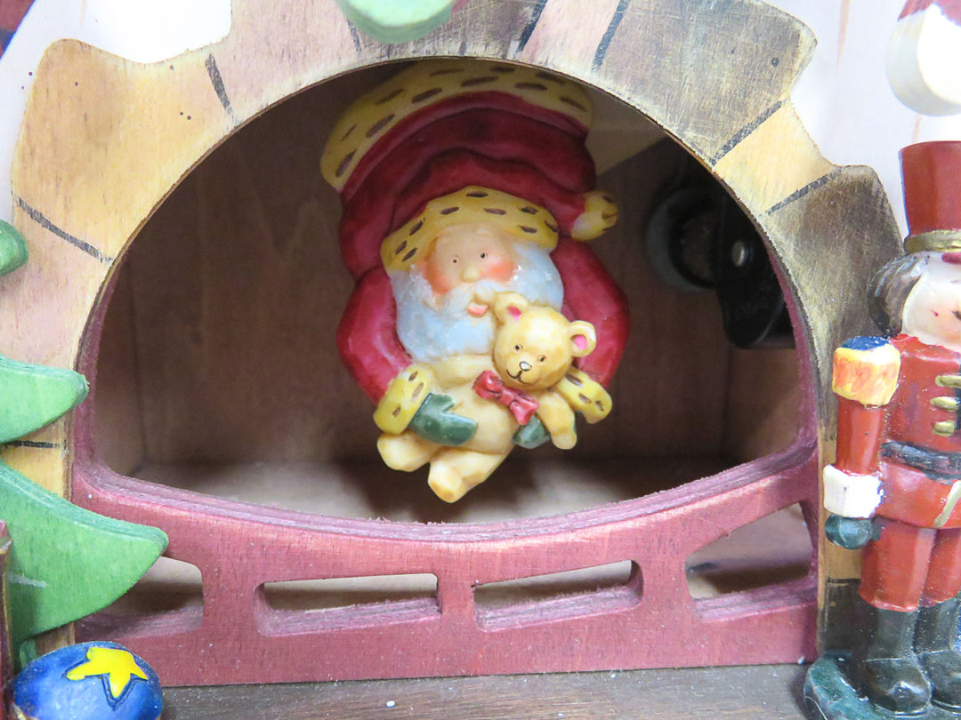 Santa in a Chimney Music Box