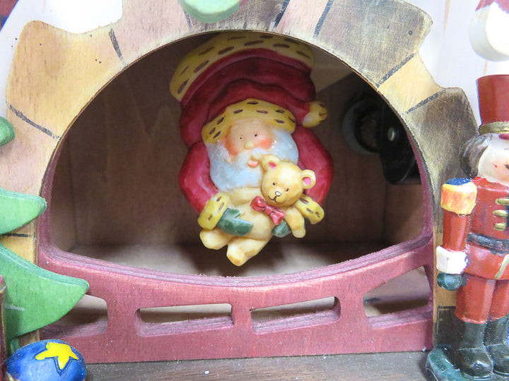 Santa in a Chimney Music Box