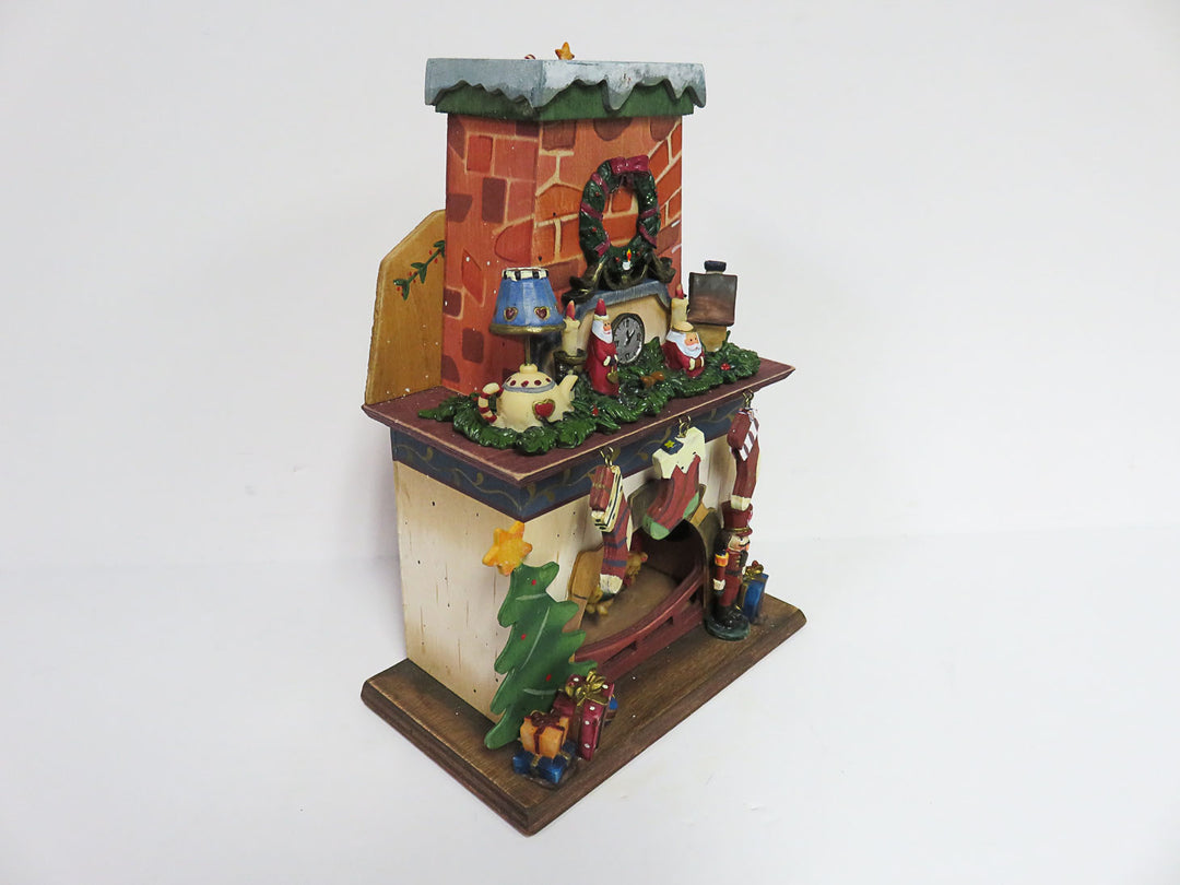 Santa in a Chimney Music Box