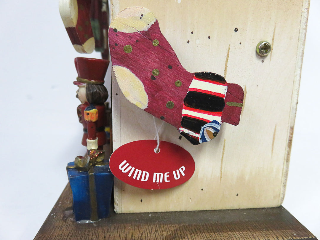 Santa in a Chimney Music Box