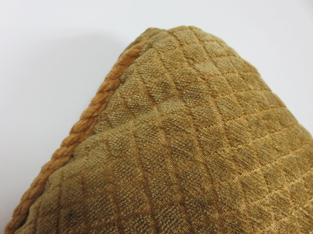 Gold Chenile Throw Pillow