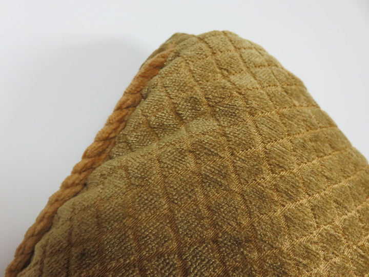 Gold Chenile Throw Pillow