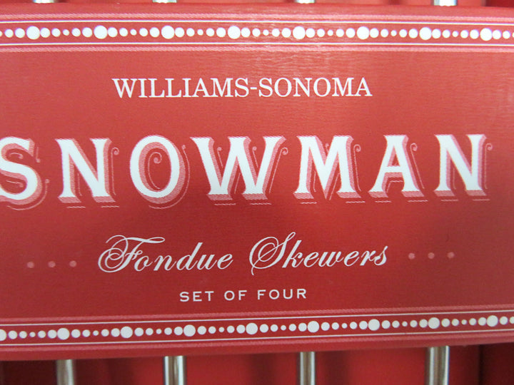 Williams Sonoma Snowman Skewers