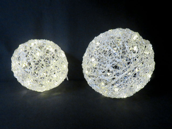 Pottery Barn "Lit Crystal Orbs"