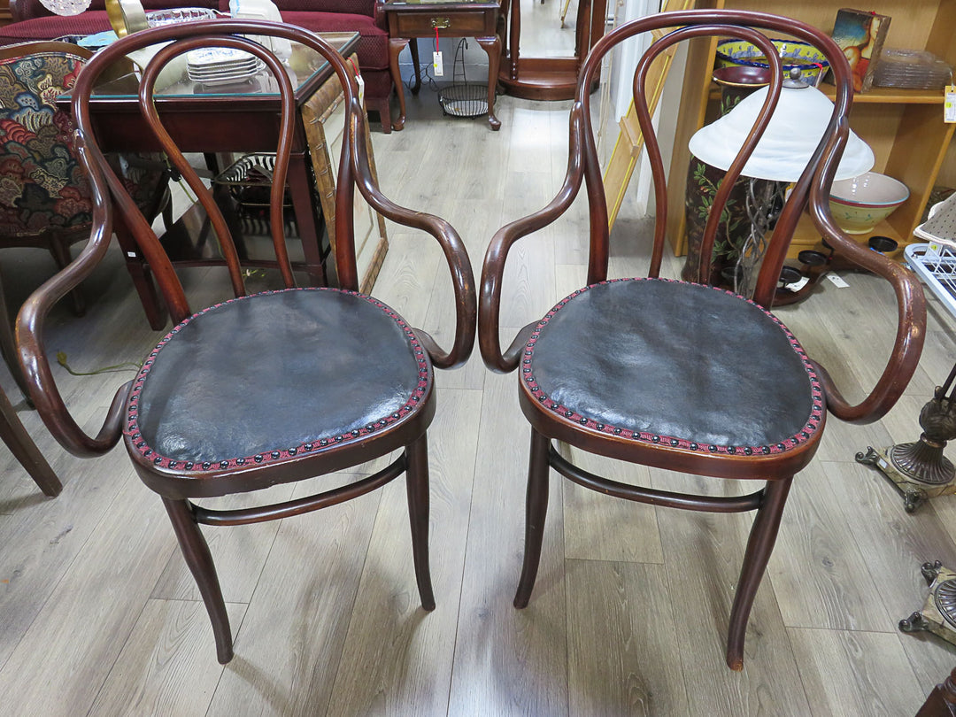 Pair of Bent Wood Side Chairs
