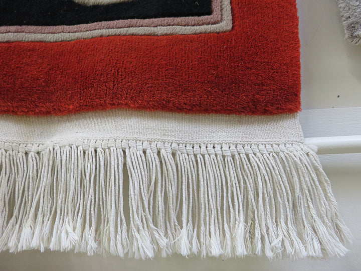 Vintage Art Deco Chinese Rug