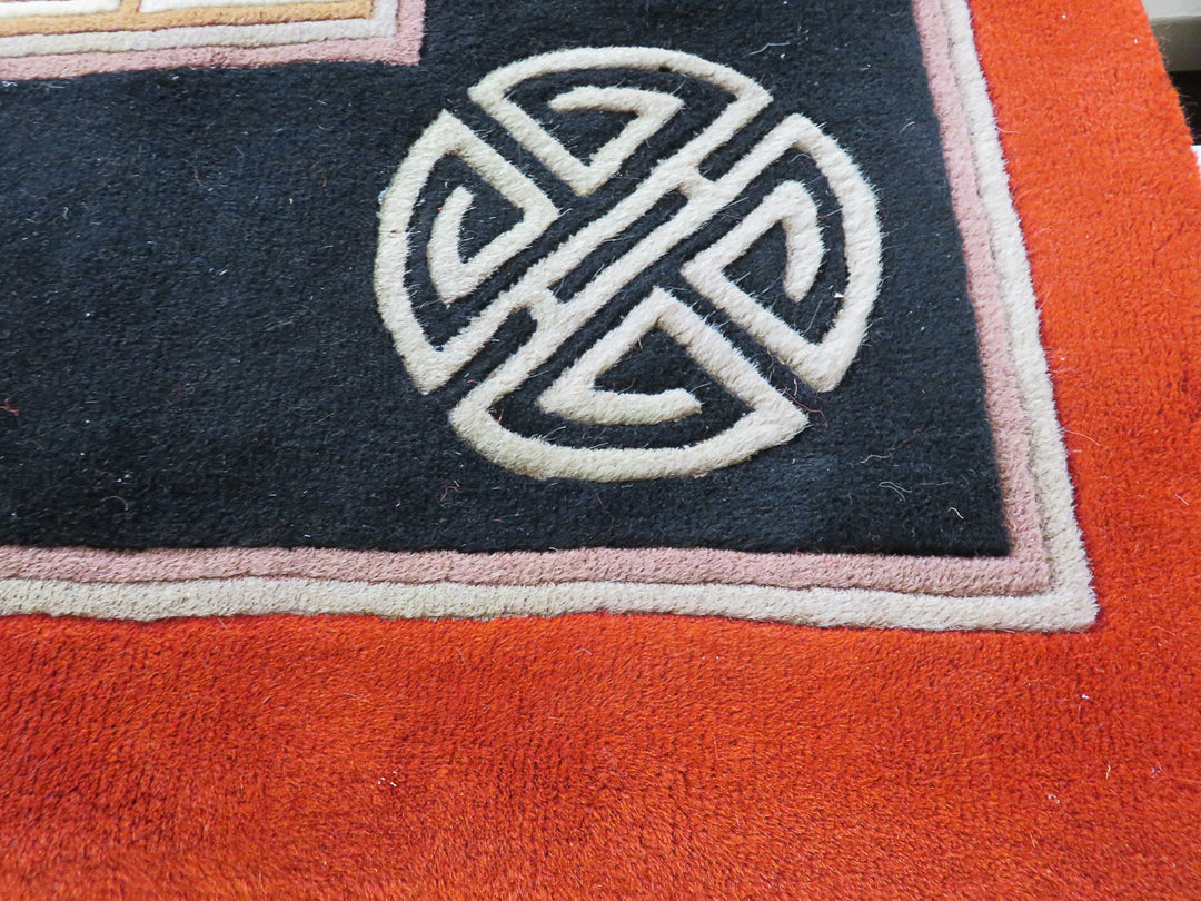 Vintage Art Deco Chinese Rug