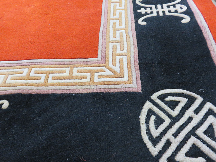 Vintage Art Deco Chinese Rug