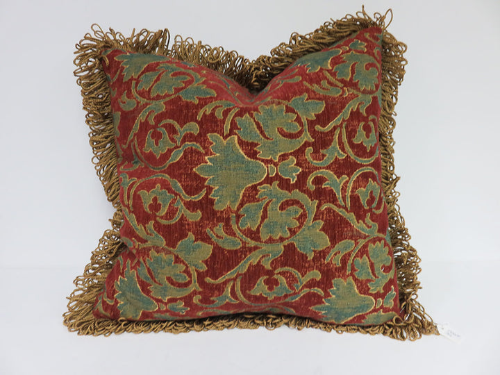 Looped Fringe Throw Pillow