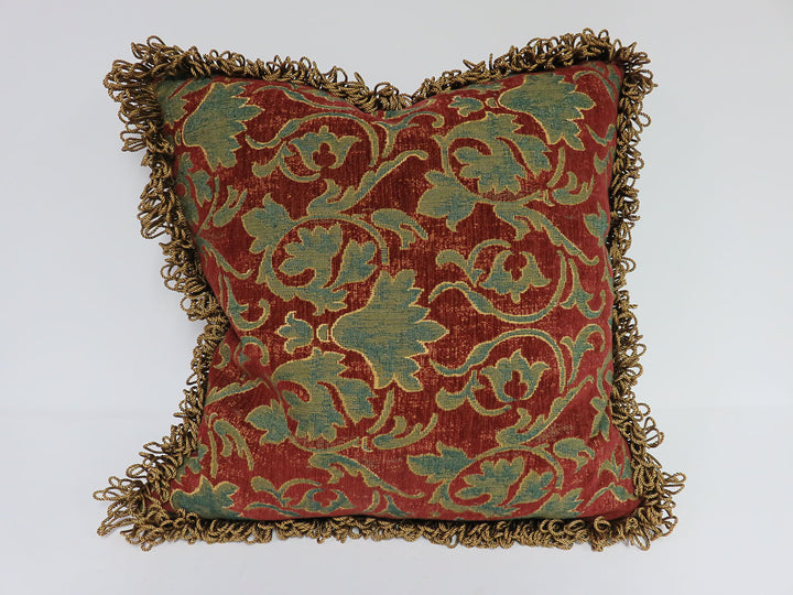 Looped Fringe Throw Pillow