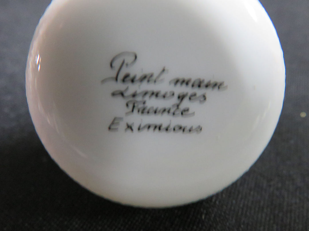 Limoges Eximious Snowman Trinket Box