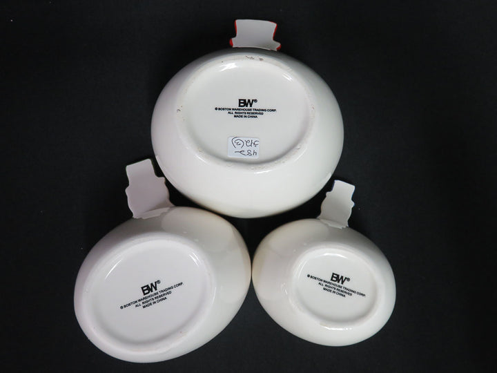 Snowman Nesting Snack Bowls