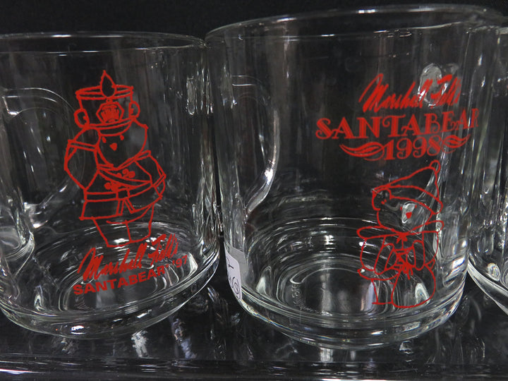 Marshall Field Santa Bear Mugs