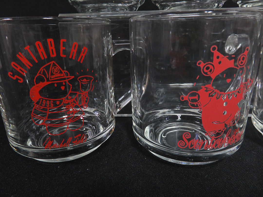Marshall Field Santa Bear Mugs