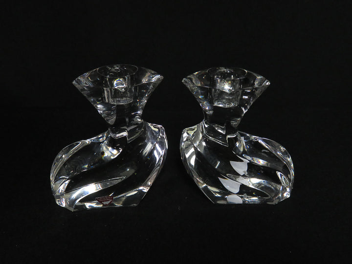 Orrefors "Camee" Candlesticks