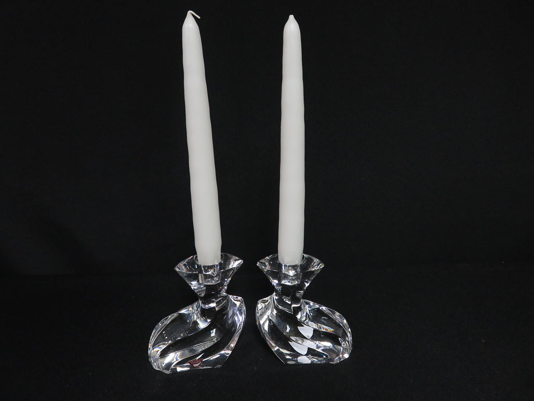 Orrefors "Camee" Candlesticks